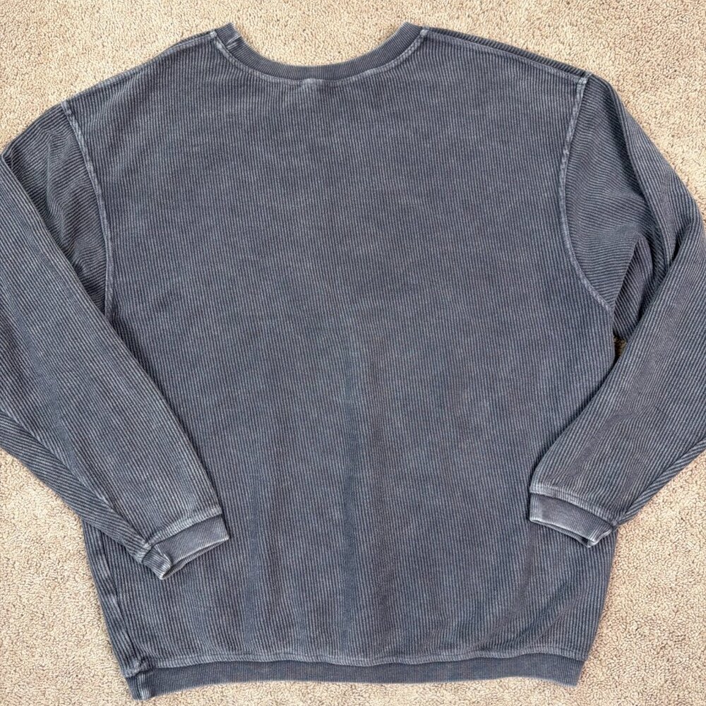 UNC Charlotte 49ers Shirt Mens L Green Ribbed Crewneck Long Sleeve Heavy College - Picture 8 of 8